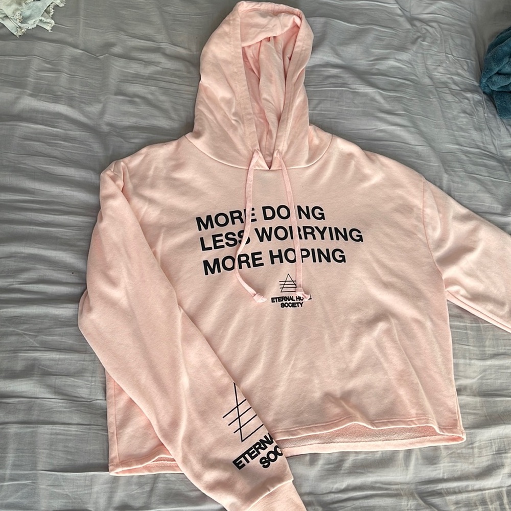 Pink hoodie